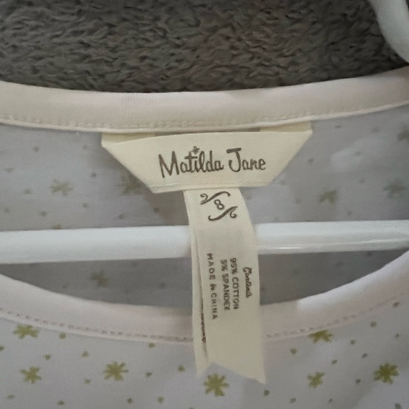 Matilda Jane Tinsel Tangle puff sleeve Top. Size 8. - Picture 4 of 7